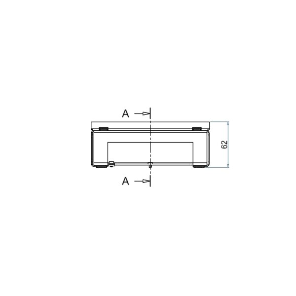 Produktbild UBD 167 163  -  Schwerlast-Unterflur-Bodendose UBD 160 small inkl. belegtem Deckel aus Chromstahl, geschliffen, und 1 Bürsten.